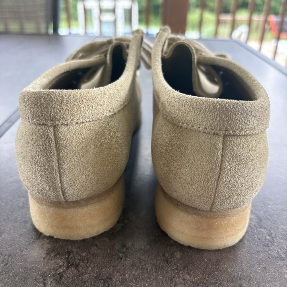 Clarks Originals Women's Wallabee Maple Suede Crepe Rubber Sole Size 9 Beige - Picture 5 of 11